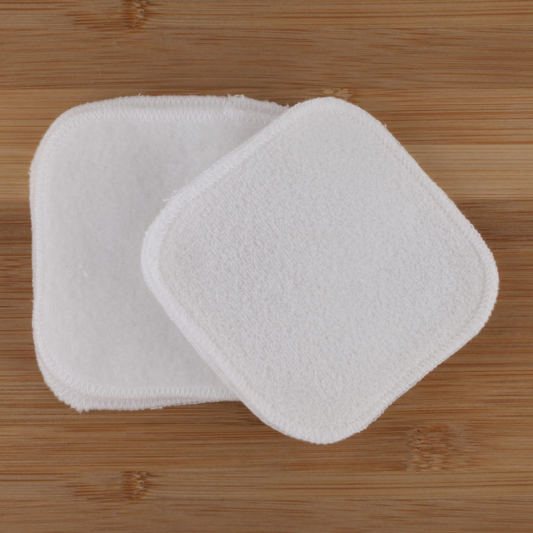 Carrés démaquillants lavables bi-face en coton bio - Lulu & Guite
